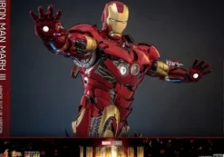 Iron Man Figura Movie Masterpiece 1/6 Iron Man Mark III (Armor Suit Up Version)