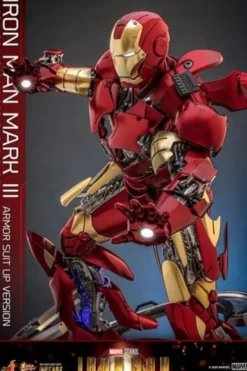 Iron Man Figura Movie Masterpiece 1/6 Iron Man Mark III (Armor Suit Up Version)