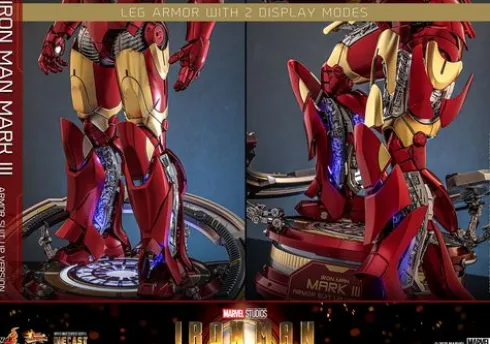 Iron Man Figura Movie Masterpiece 1/6 Iron Man Mark III (Armor Suit Up Version)