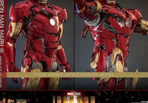 Iron Man Figura Movie Masterpiece 1/6 Iron Man Mark III (Armor Suit Up Version)