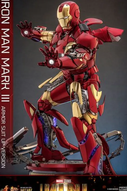Iron Man Figura Movie Masterpiece 1/6 Iron Man Mark III (Armor Suit Up Version)