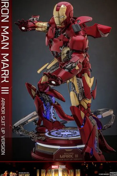 Iron Man Figura Movie Masterpiece 1/6 Iron Man Mark III (Armor Suit Up Version)