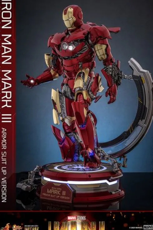 Iron Man Figura Movie Masterpiece 1/6 Iron Man Mark III (Armor Suit Up Version)