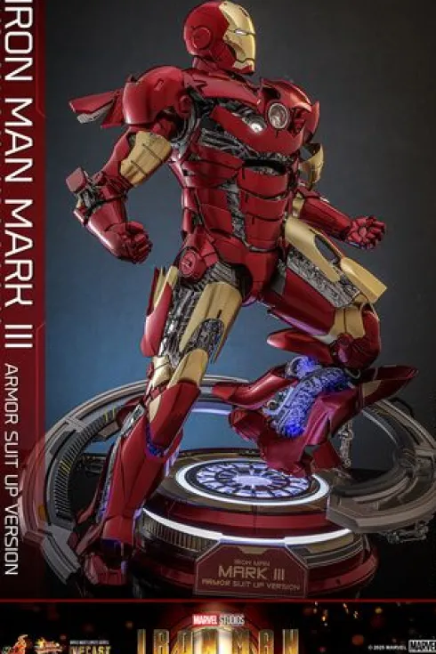 Iron Man Figura Movie Masterpiece 1/6 Iron Man Mark III (Armor Suit Up Version)