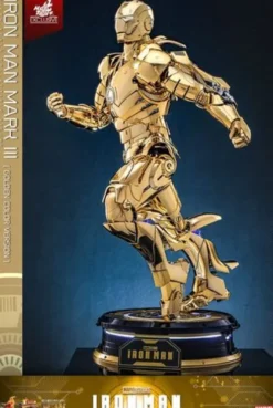 Iron Man Figura Movie Masterpiece Diecast 1/6 Iron Man Mark III (Gold Color Version) Hot Toys Exclusive 33 cm