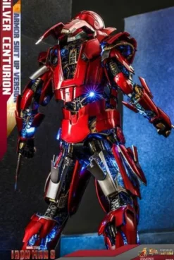 Iron Man 3 Figura Movie Masterpiece 1/6 Silver Centurion (Armor Suit Up Version) 32 cm