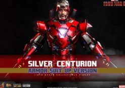 Iron Man 3 Figura Movie Masterpiece 1/6 Silver Centurion (Armor Suit Up Version) 32 cm