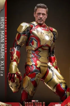 Iron Man 3 Figura Movie Masterpiece 1/6 Iron Man Mark XLII (2.0) Deluxe Version