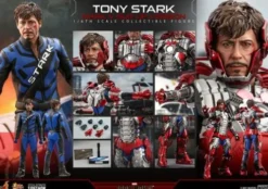 Iron Man 2 Figura Movie Masterpiece 1/6 Tony Stark (Mark V Suit Up Version) 31 cm