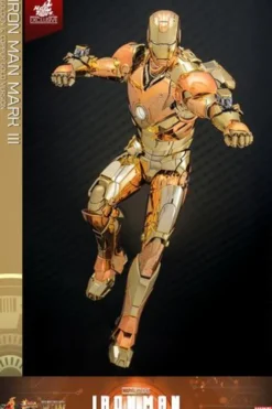Iron Man Movie Masterpiece Diecast Action Figure 1/6 Iron Man Mark III (Golden & Copper Gold Version) Hot Toys Exclusive 33 cm