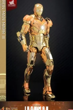 Iron Man Movie Masterpiece Diecast Action Figure 1/6 Iron Man Mark III (Golden & Copper Gold Version) Hot Toys Exclusive 33 cm