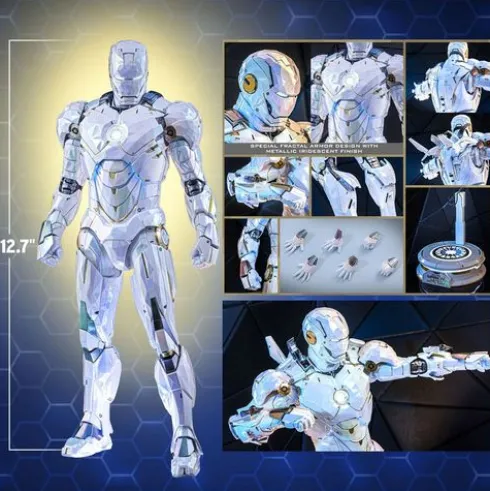 Iron Man 2 Movie Masterpiece Diecast 1/6 Iron Man Mark IV (Sub-Zero Fractal Armor) Hot Toys Exclusive 33 cm