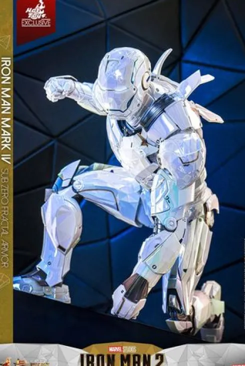 Iron Man 2 Movie Masterpiece Diecast 1/6 Iron Man Mark IV (Sub-Zero Fractal Armor) Hot Toys Exclusive 33 cm