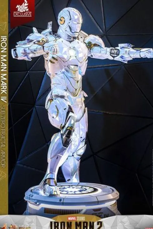 Iron Man 2 Movie Masterpiece Diecast 1/6 Iron Man Mark IV (Sub-Zero Fractal Armor) Hot Toys Exclusive 33 cm
