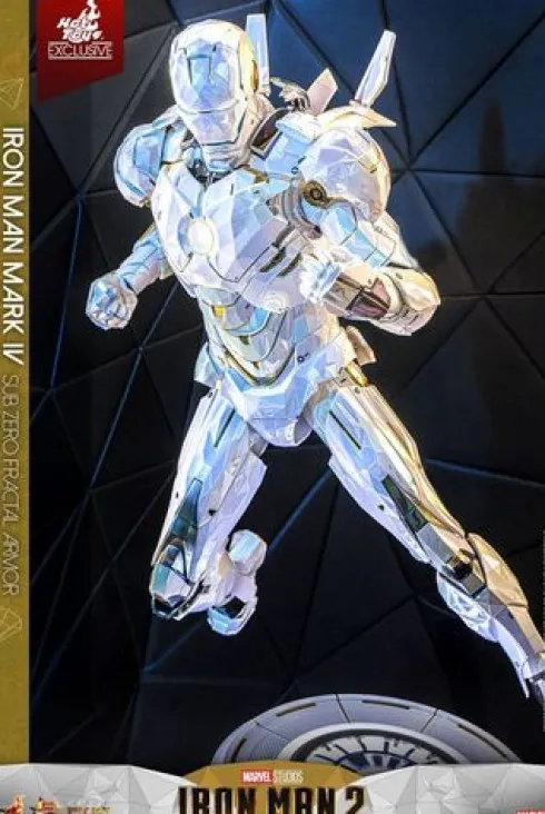Iron Man 2 Movie Masterpiece Diecast 1/6 Iron Man Mark IV (Sub-Zero Fractal Armor) Hot Toys Exclusive 33 cm