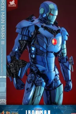Iron Man Movie Masterpiece Diecast 1/6 Iron Man Mark III (Stealth Mode Ver.) 2.0 Hot Toys Exclusive 33 cm