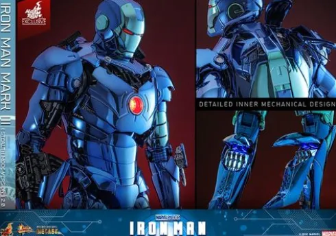 Iron Man Movie Masterpiece Diecast 1/6 Iron Man Mark III (Stealth Mode Ver.) 2.0 Hot Toys Exclusive 33 cm