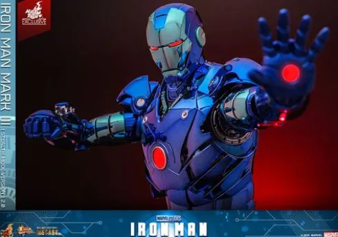 Iron Man Movie Masterpiece Diecast 1/6 Iron Man Mark III (Stealth Mode Ver.) 2.0 Hot Toys Exclusive 33 cm