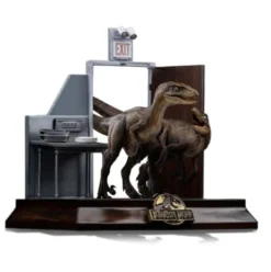Jurassic Park Estatua 1/10 Art Scale Raptors at the Kitchen’s Door 28 cm
