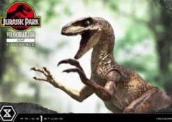 Jurassic Park Estatua Prime Collectibles 1/10 Velociraptor Jump 21 cm