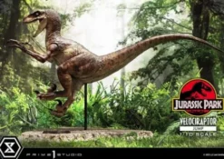 Jurassic Park Estatua Prime Collectibles 1/10 Velociraptor Jump 21 cm