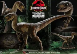 Jurassic Park Estatua Prime Collectibles 1/10 Velociraptor Open Mouth 19 cm