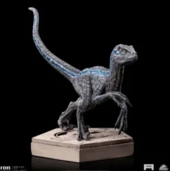 Jurassic World Icons Estatua Velociraptor Blue 9 cm