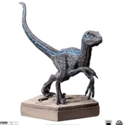 Jurassic World Icons Estatua Velociraptor Blue 9 cm