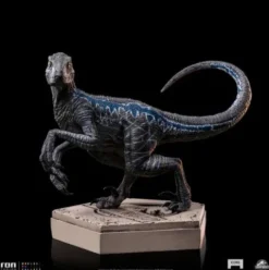 Jurassic World Icons Estatua Velociraptor B Blue 7 cm