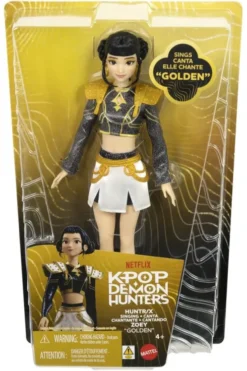 KPop Demon Hunters Muñeca Cantante Huntrix Zoey (Golden)