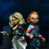 La novia de Chucky Pack de 2 Figuras Clothed Chucky & Tiffany 14 cm