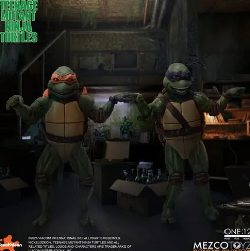 Las Tortugas Ninja box set Figuras 1/12 Teenage Mutant Ninja Turtles (1990 Movie) 15 cm