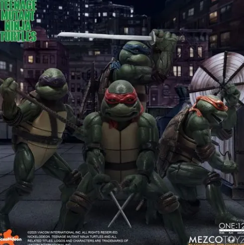 Las Tortugas Ninja box set Figuras 1/12 Teenage Mutant Ninja Turtles (1990 Movie) 15 cm
