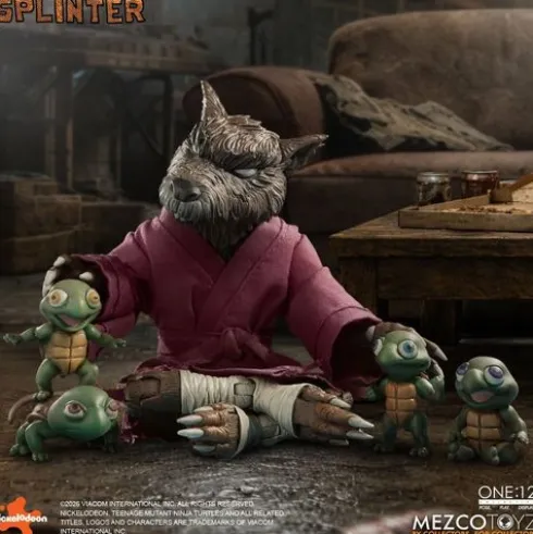 Las Tortugas Ninja One:12 Collective Figura 1/12 Splinter 17 cm
