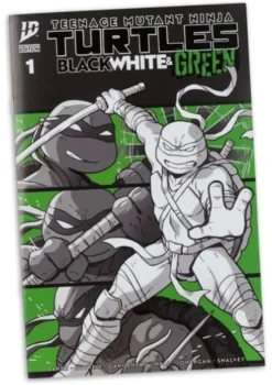 Las Tortugas Ninja Page Punchers Figura Leonardo (Black White & Green) (Red Platinum Edition) 13 cm