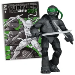 Las Tortugas Ninja Page Punchers Figura Leonardo (Black White & Green) (Red Platinum Edition) 13 cm