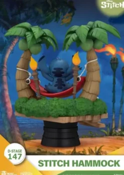 Lilo & Stitch Diorama PVC D-Stage Stitch Hammock 13 cm