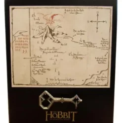 Llave de Erebor con Mapa El Hobbit: Un Viaje Inesperado