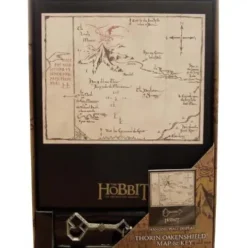 Llave de Erebor con Mapa El Hobbit: Un Viaje Inesperado