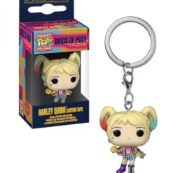 Llavero Funko Pop! Harley Quinn (Caution Tape) Aves de Presa