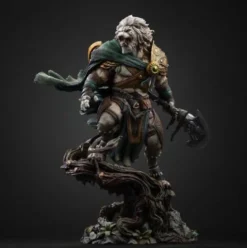 Magic The Gathering Estatua 1/10 Art Scale Ajani Goldmane 26 cm