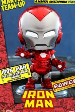 Marvel Comics Minifigura Cosbaby (S) Iron Man (Silver Centurion Armor) 10 cm