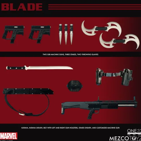 Marvel Comics One:12 Collective Figura 1/12 Blade 17 cm