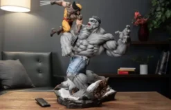 Marvel Estatua Premium Format Grey Hulk vs Wolverine