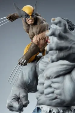 Marvel Estatua Premium Format Grey Hulk vs Wolverine