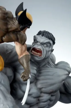 Marvel Estatua Premium Format Grey Hulk vs Wolverine