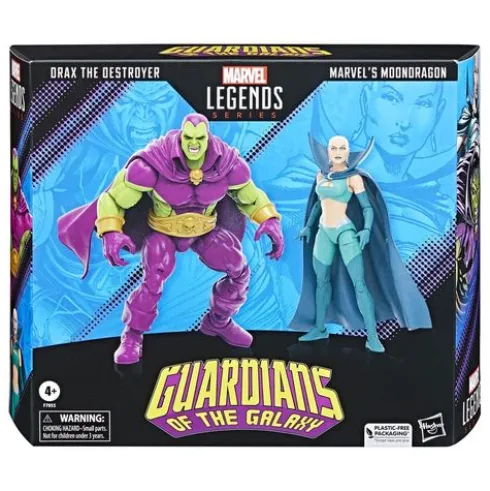 Marvel Legends Series Drax the Destroyer and Marvel’s Moondragon
