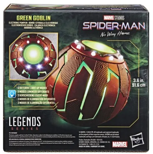 Marvel Legends Series Green Goblin Roleplay Electronic Pumpkin Spider-Man: No Way Home