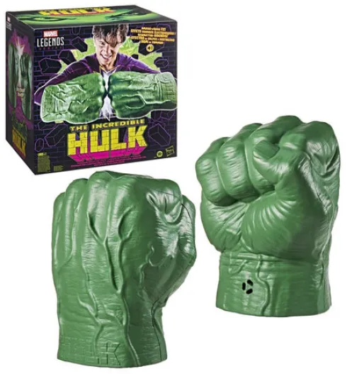 Marvel Legends Series Incredible Hulk Premium Role-play Fists with Smash ‘N Bash Sound FX