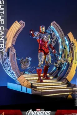 Marvel’s The Avengers Set Accesorios Accessories Collection Series Iron Man Suit-Up Gantry